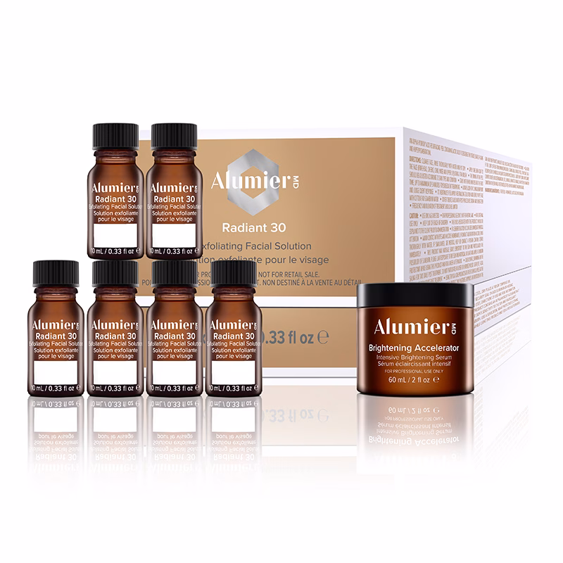 AlumierMD Radiant 30 exfoliating facial solution kit